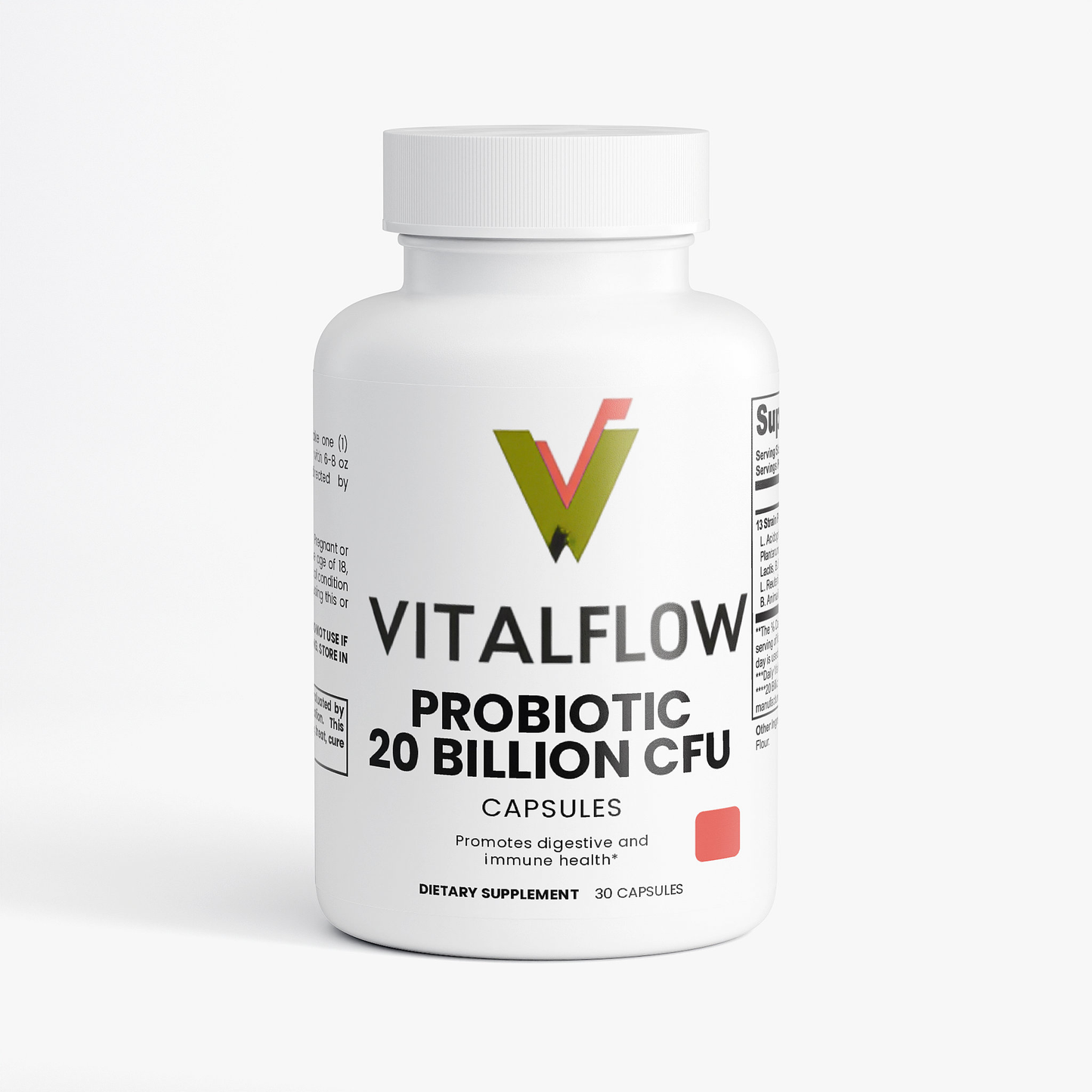 Vitalflow Daily Probiotic Capsules – Gut Health & Immunity